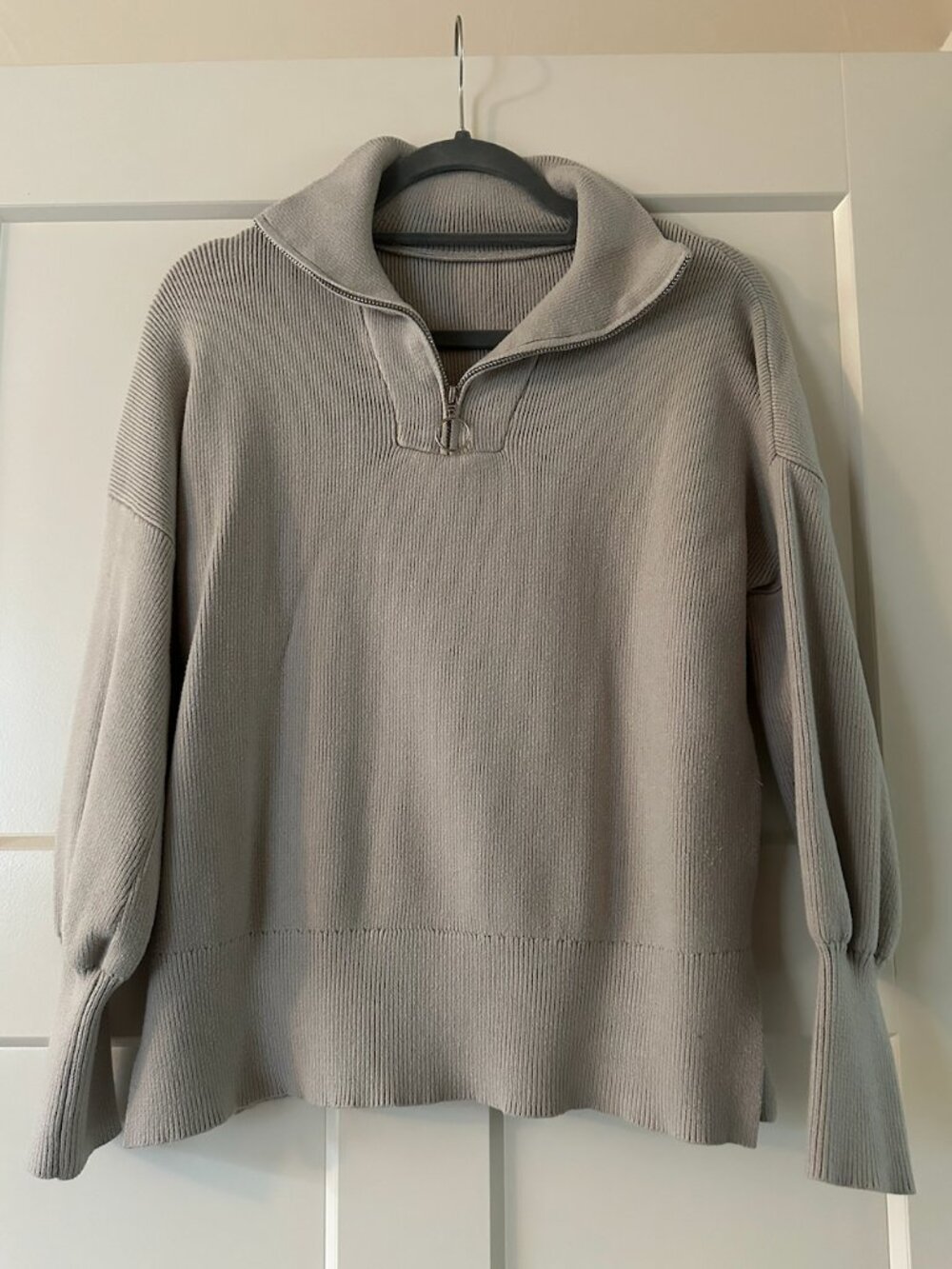 Women's Tunic Sweater Long Sleeve 1/4 Zip Pullover Sweater
